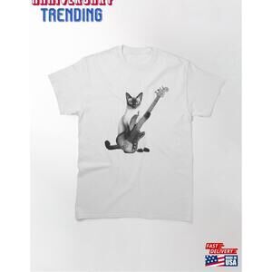 Bass Guitar Cat Tshirt Perfect For Music Amp Lovers Funny Gift Musicians